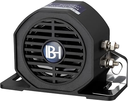 Backup Alarm 112dB 12V-48V Universal Industrial Heavy-Duty Backup Reverse Warning Alarm with Beeper Tone for Truck Van Freight Car Lorry Heavy Vehicles