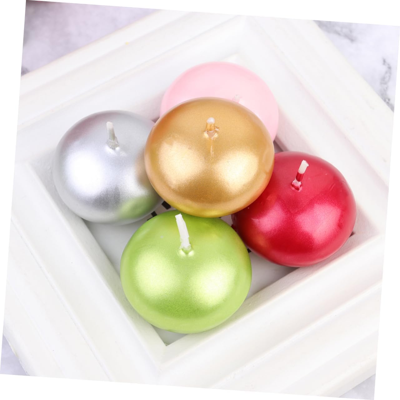 Flameless Floating Candles Red Wedding Decor Smokeless Candles for Parties Banquets