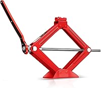 Vista 19 de Auto Dynasty Gato de tijera para automóvil, 2 toneladas (4409 libras), rango de elevación de 17.4 pulgadas (máx.) a 3.85 pulgadas (min), kit