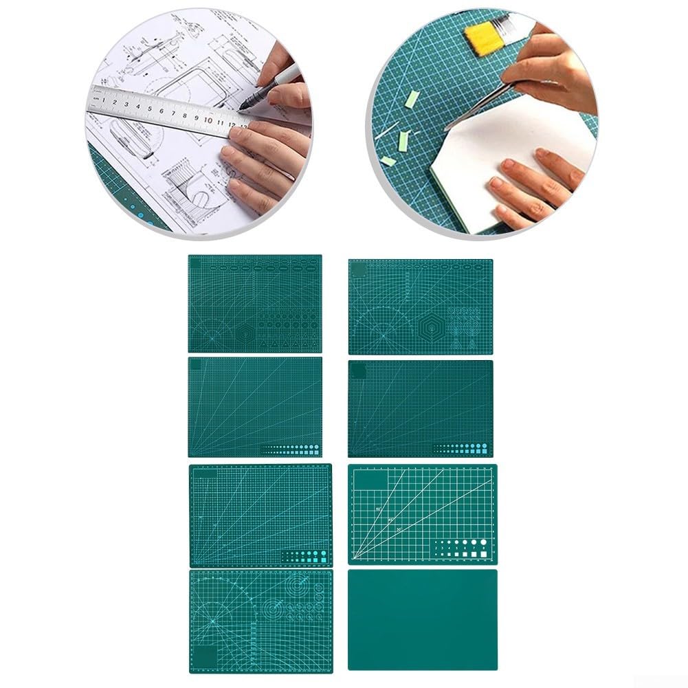Tappetino da Taglio per a4 Doppia Faccia Autorigenerante 3mm(A-2 black) | faccia, griglia per chiara, scala e per imperiale, per ideale per taglio per preciso, formato per a4 compatto