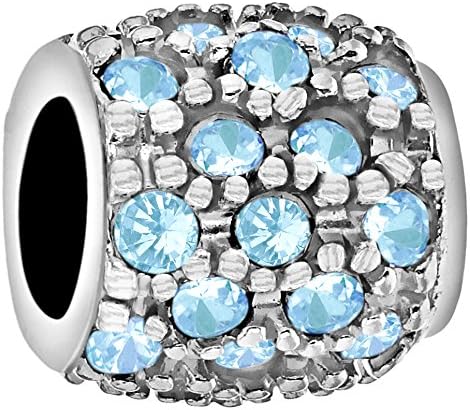 Tuscany Silver Women's Sterling Silver Blue CZ Bead