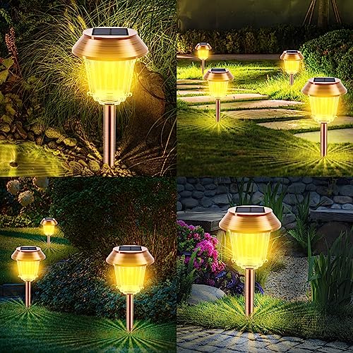 Fortand Luci Solari per Giardino Esterno, 4 Pezzi