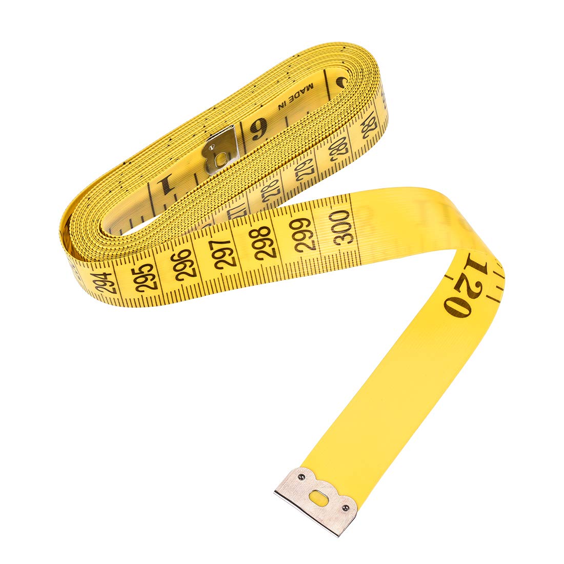 sourcing map Cloth Tape Measure for Body 300cm 120 Inch Metric Inch