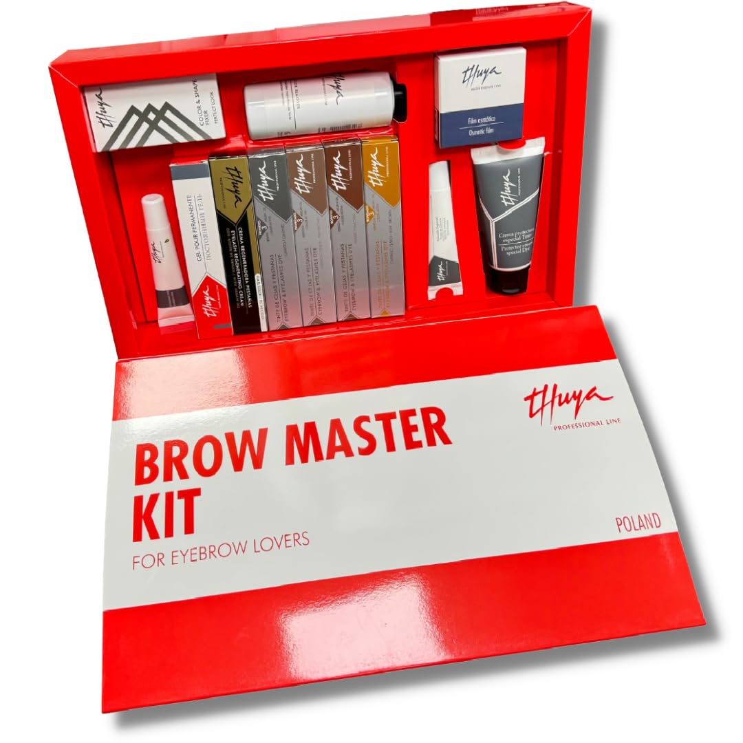 Zestaw do laminacji brwi BROW MASTER KIT trwałej stylizacji THUYA | Profesjonalny zestaw Brow Master Kit, do trwałej laminacji i stylizacji brwi