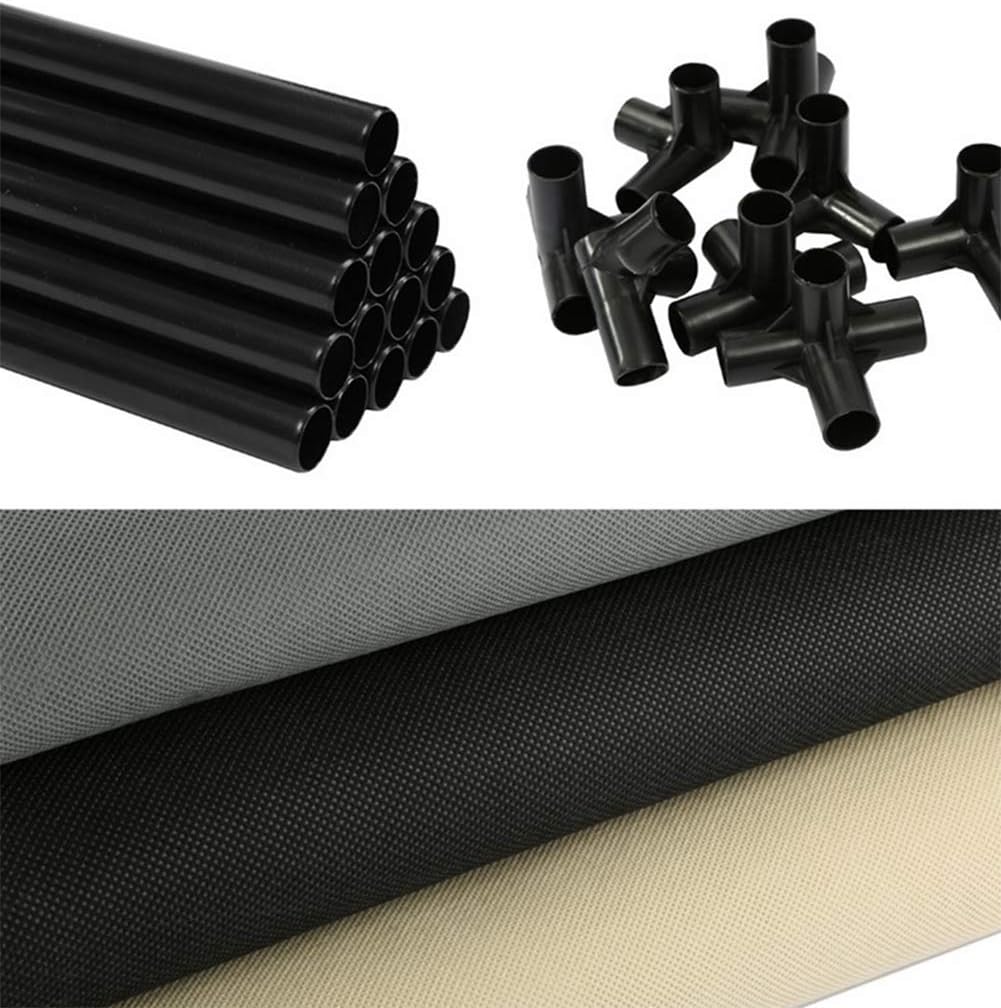 Wardrobe Closet Portable, Clothes Closet Steel Pipe Waterproof Wardrobe Storage Extra Strong & Durable Wardrobe Fabric Cabinet No-Tool Assembly,Beige_166x45x130cm