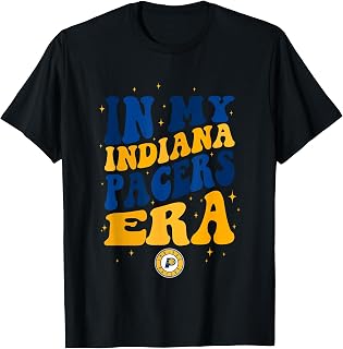NBA In My Indiana Pacers Era Retro Wave Logo T-Shirt