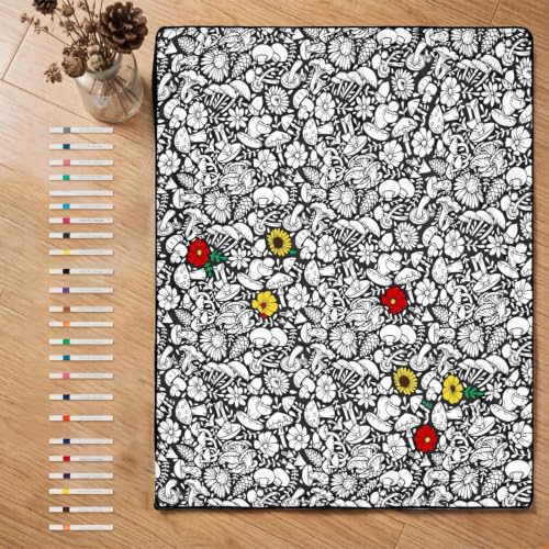 Couverture à colorier lavable pour éviter les taches sur le canapé