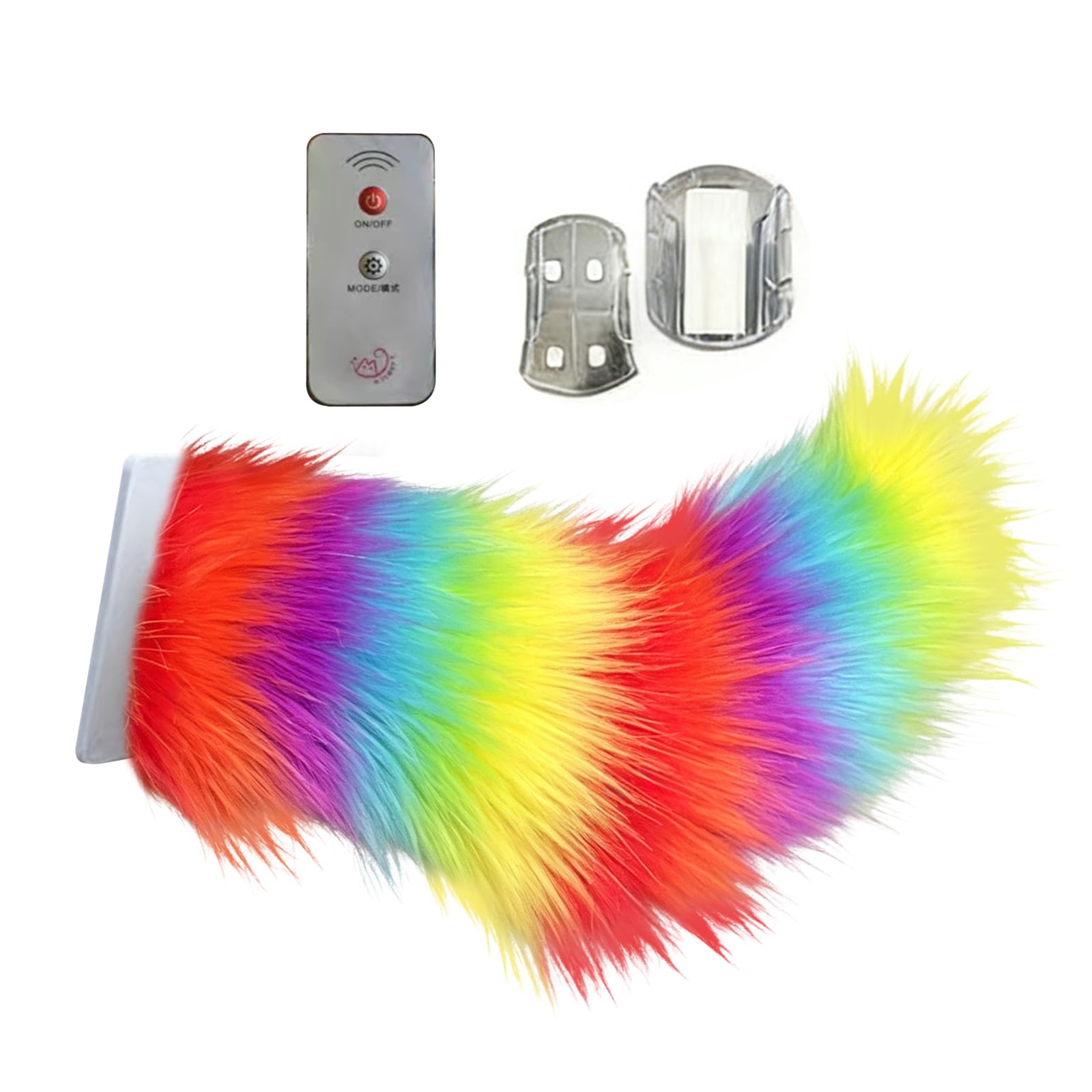 Wagging Tail For Car | Remote Control Electric Furry Car Tail | Moving Fox Tails For Cars Trunk | Cute Plush Exterior Decoration | Handmade Rechargeable Auto Trunk Charm Cosplay Accessories