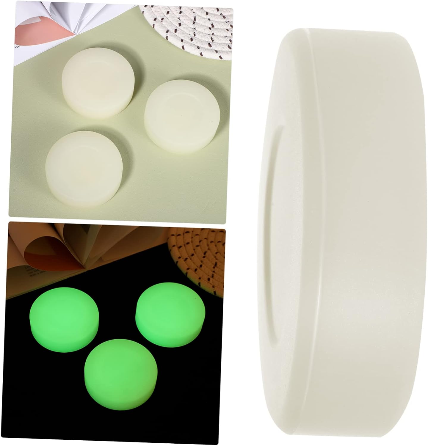 SUPVOX 3pcs Glowing Hockey Pucks Ice Hockey Puck Balls Portable Decorations for Games Toys