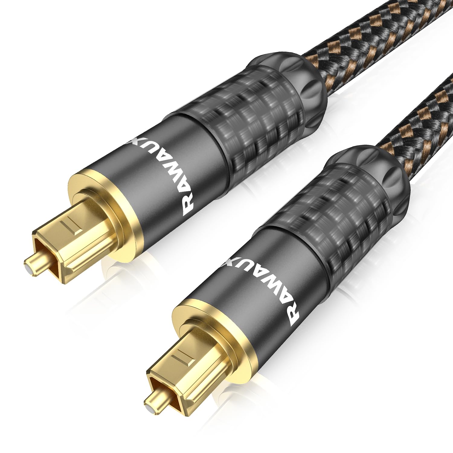 Amazon | RAWAUX 光デジタルケーブル 24K金メッキ光ファイバーケーブル