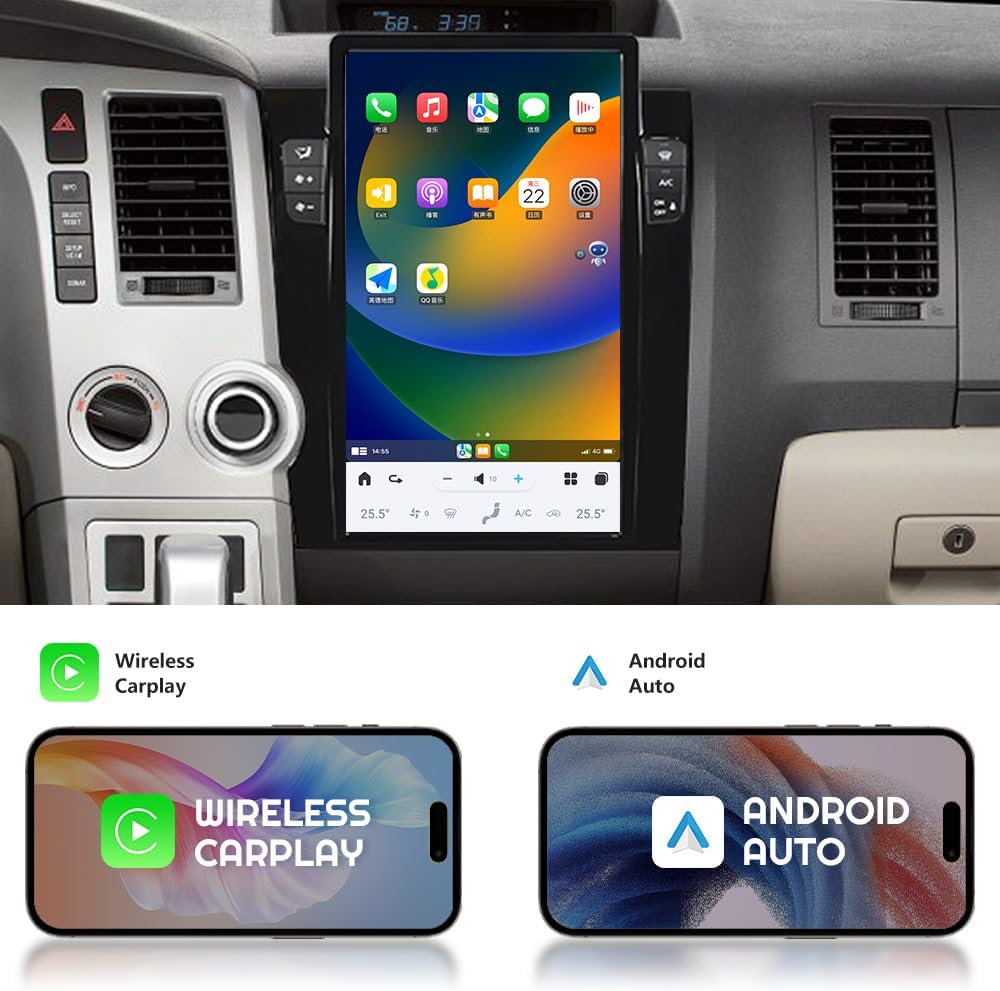 Wireless Apple CarPlay and Android Auto functionality