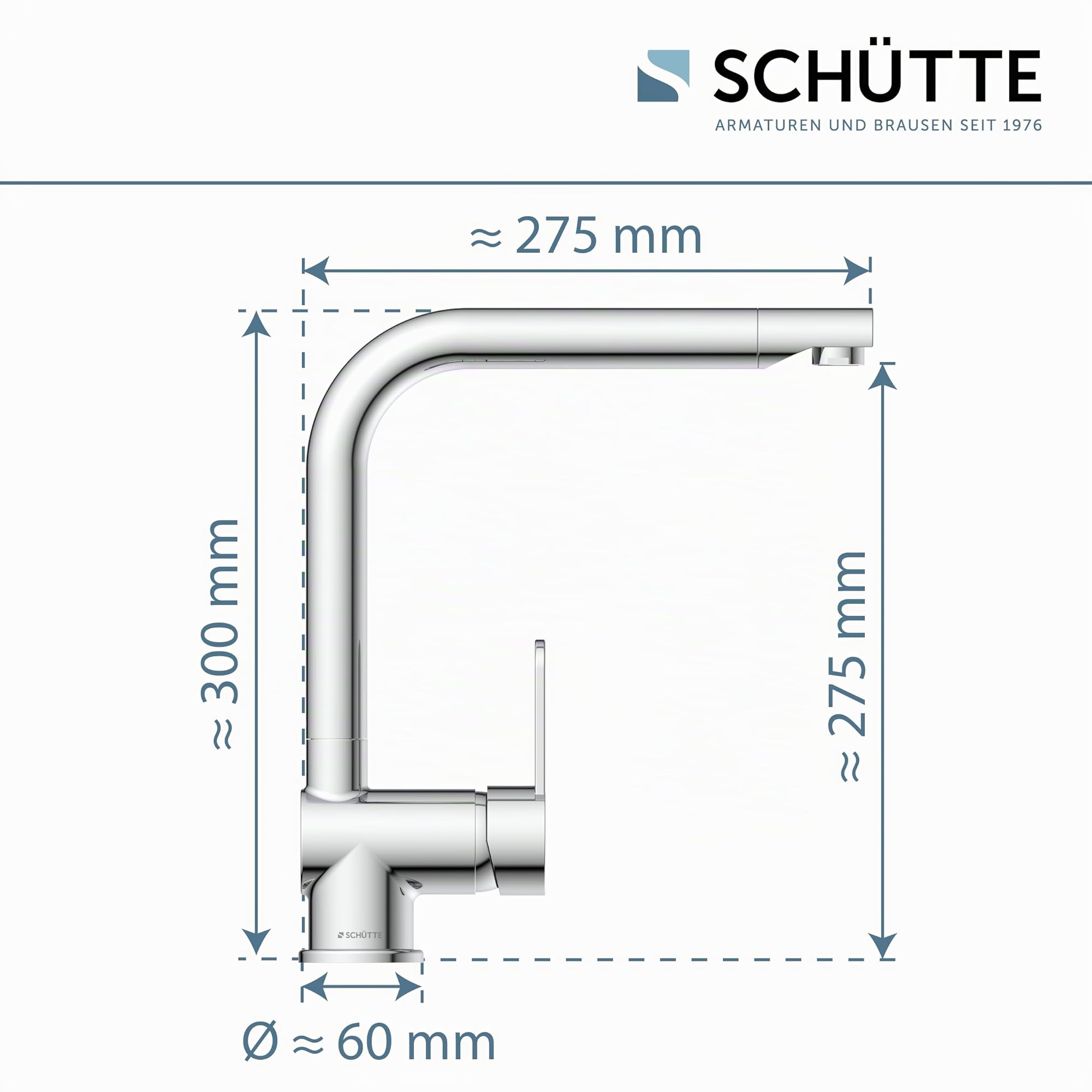 Schütte 79816 Robinetterie d'évier Rio, Cromo
