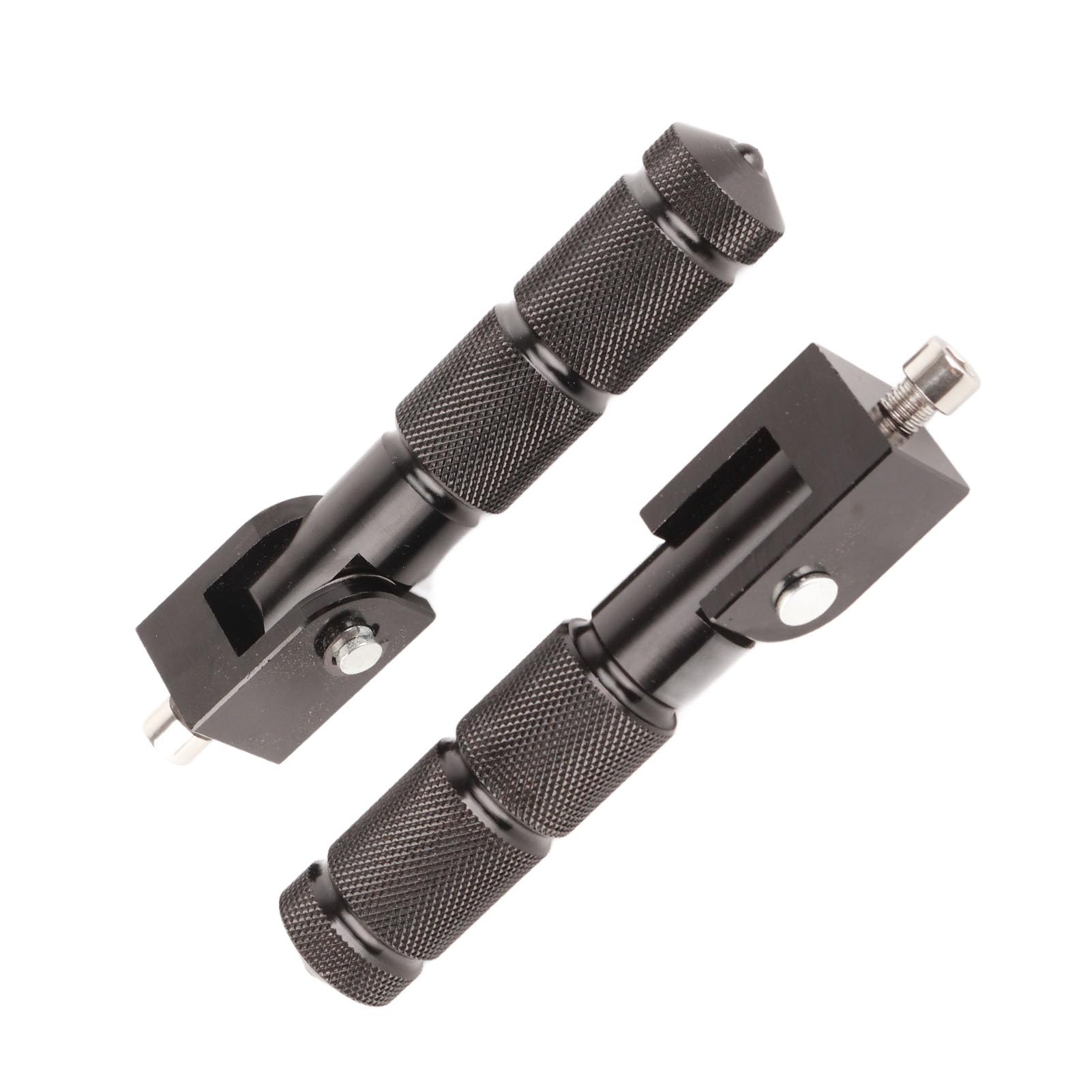Fußrasten Pedale Auflager Motorrad Fußstütze Pedal 2St. Aluminium Pedale für Motorrad Elektroauto 8MM Universal 90 Grad klappbare Stützstange