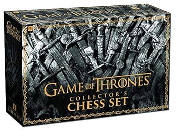 Toy USAOPOLY Game of Thrones Collector's Chess Set | Collectible 32 Custom Sculpt Chess Pieces HBO Game of Thrones TV Characters Book