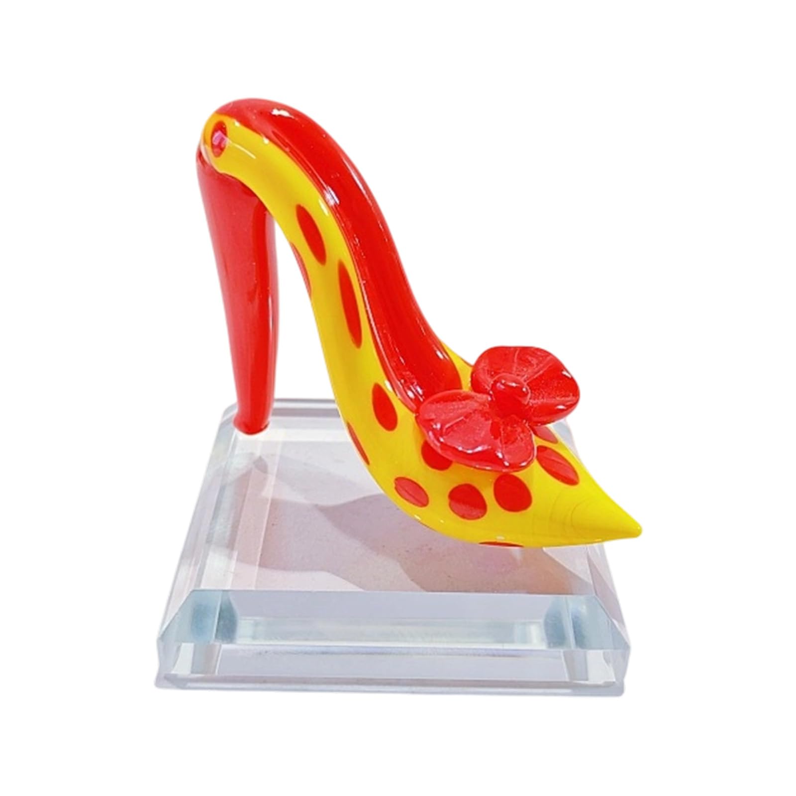 Uitndvyte Glass Figurines Glass High Heel Figurine Centerpiece Sculpture Collectibles Sculpture Statue Home Decorations Gift Collectibles Figurines