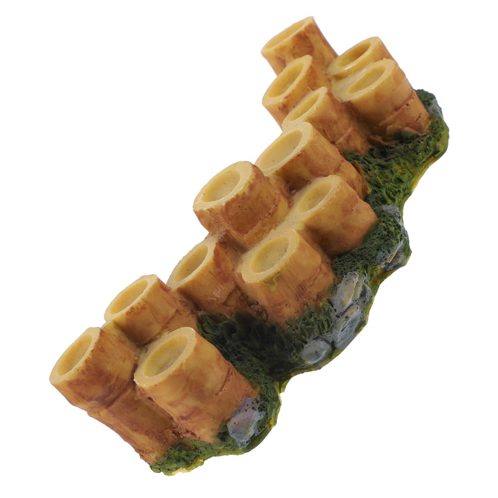 Sosoport Tiny Resin Tree Stake Reptile Tank Landscape Reptile Accessories Basking Platform