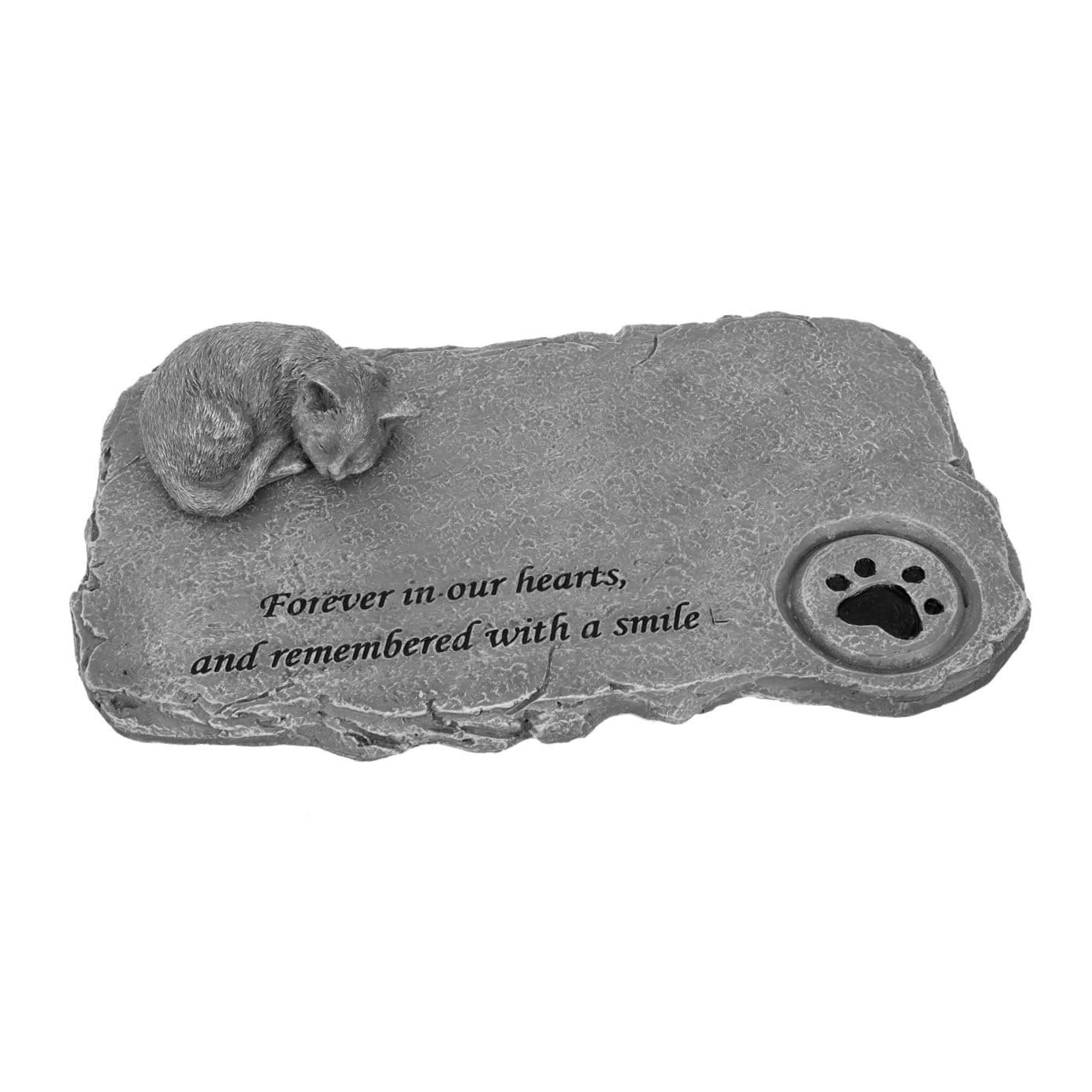 Piedra Decorativa para Jardín Exterior Veemoon con diseño de gatito para honrar a tu mascota