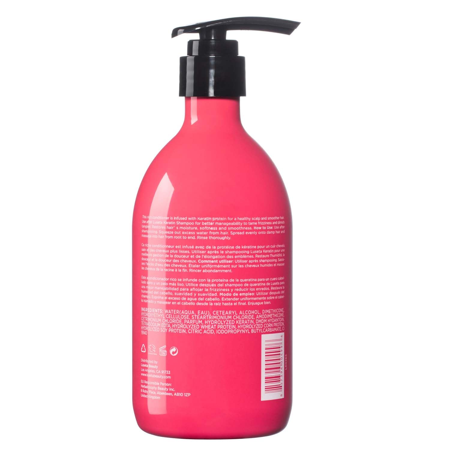 Luseta Keratin Shampoo and Conditioner & Hair Mask, Deep Treatment for Dry Hair,16.9 oz
