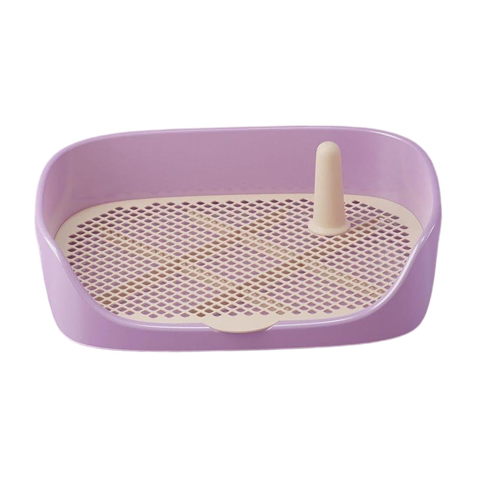 Colcolo Dog Toilet Training Potty Tray, Dogs Training Pad Toilet Litter Pan Toilette Loo Pets for Small Medium Large Dogs, Indoor Outdoor, Bunny, 48x37x13cm