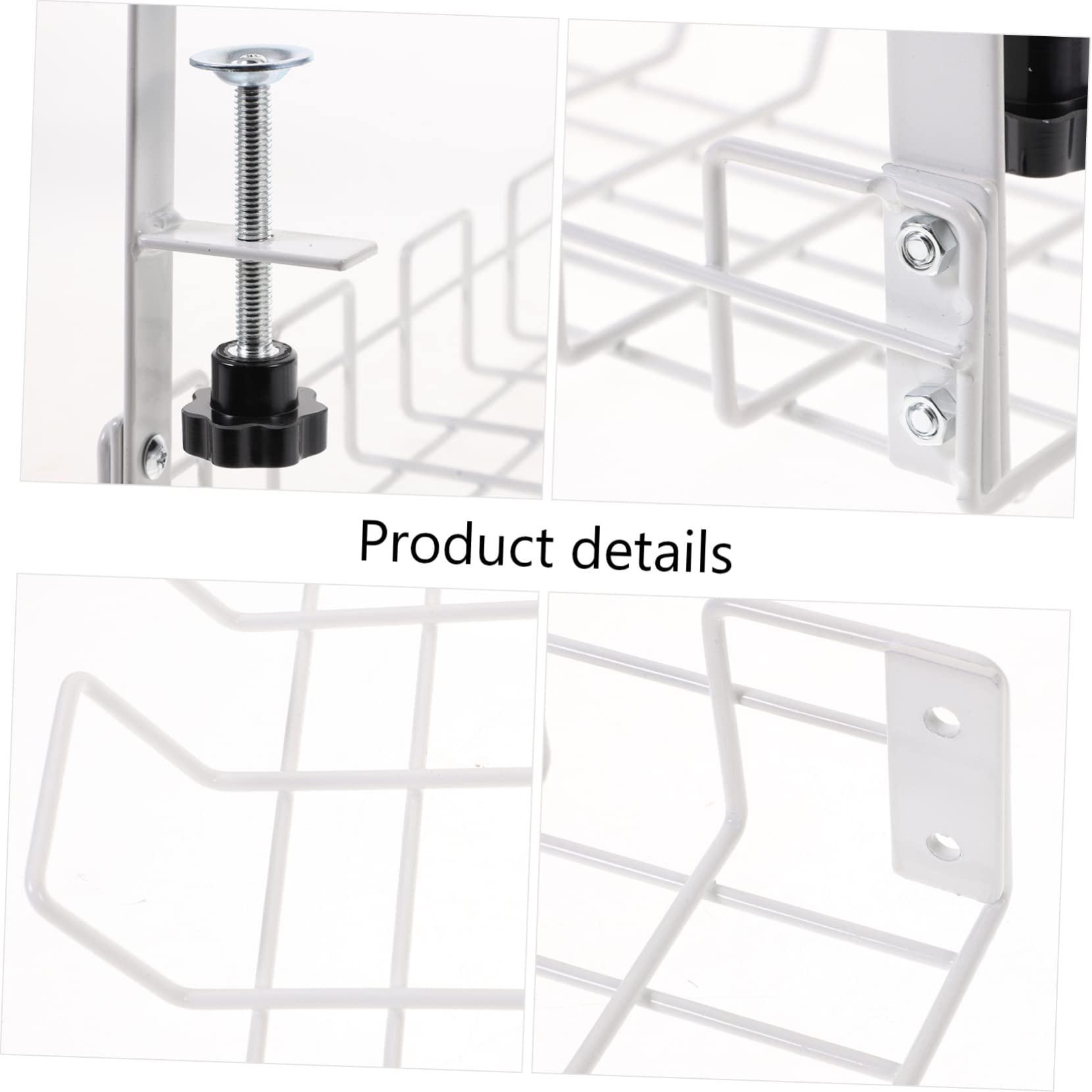 Uonlytech Support de Rangement Collecte Câbles Informatiques Organisateur de Câbles en Acier Carbone pour Prises Électriques Couleur Aléatoire sous Bureau pour Bureau et Chambre