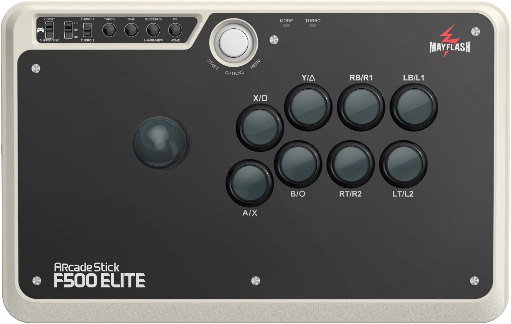 May Flash F500 Elite USB Video Game Controller, Compatible with Xbox Series S/X, Xbox One, Switch, PlayStation 4, PC Windows