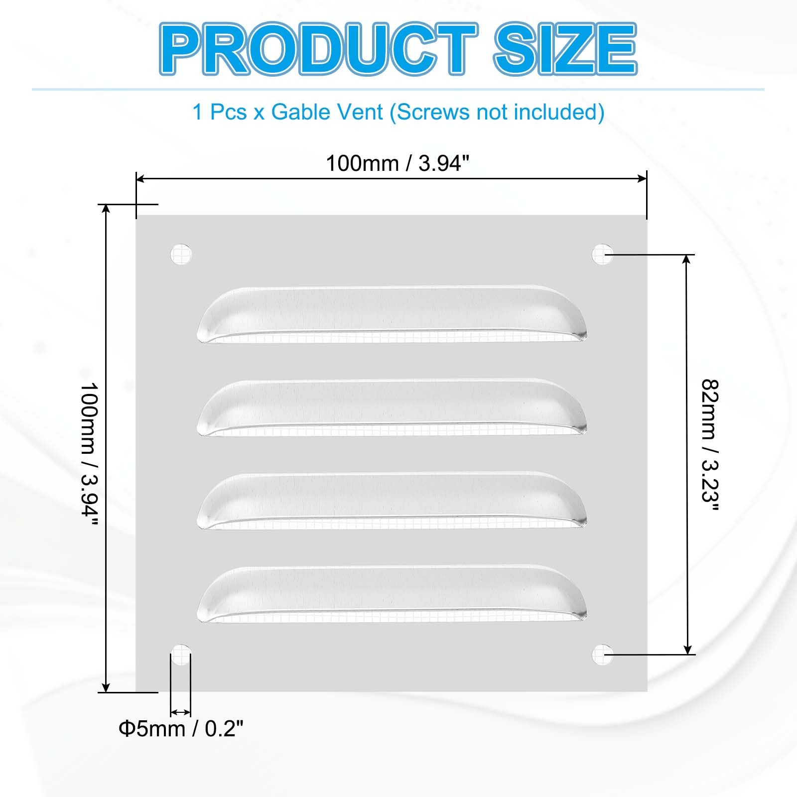 PATIKIL 4x4 Inch Aluminum Vent Cover - Image 2