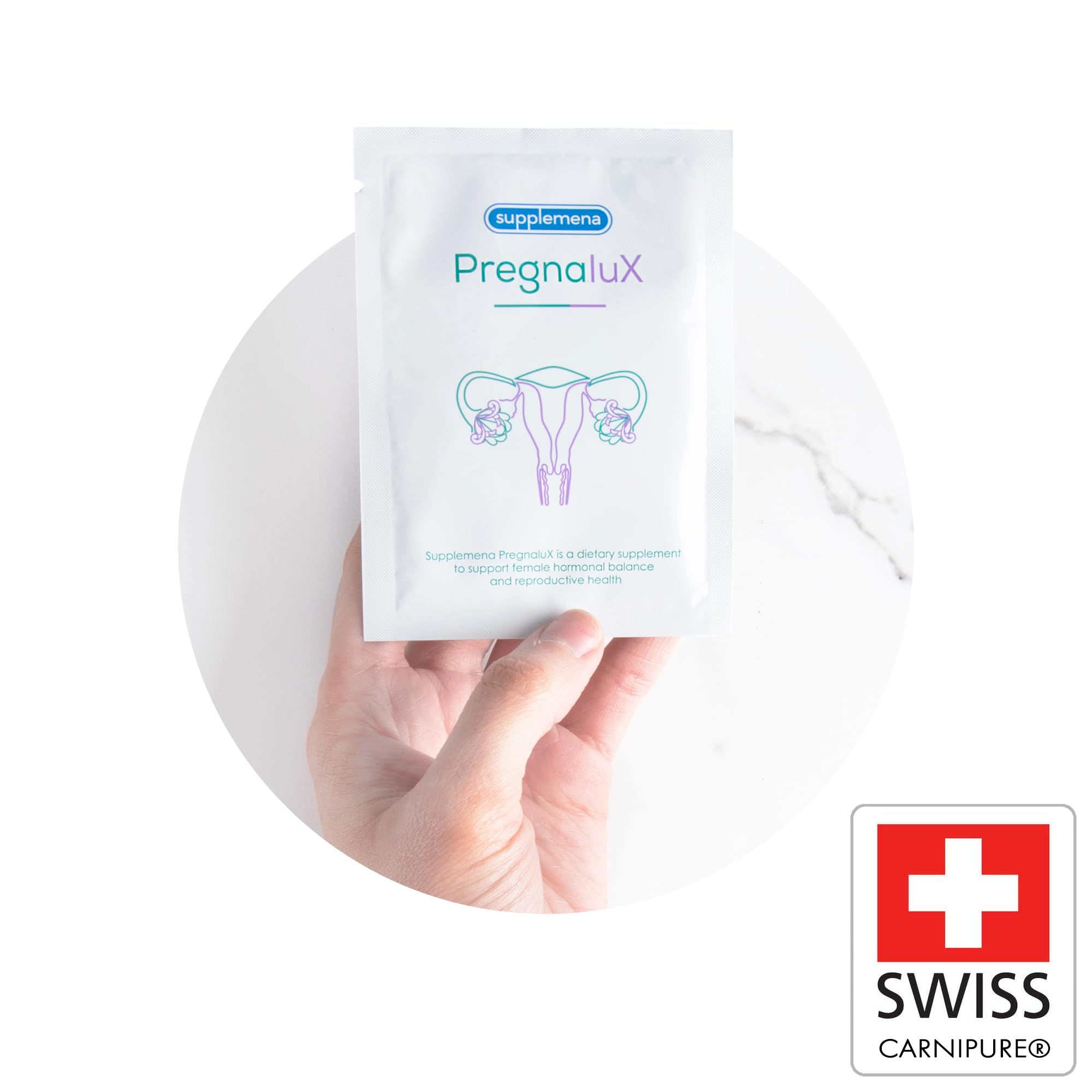 PregnaluX | Myo Inositol Powder | Fruchtbarkeit & Zyklus regulieren | Kinderwunsch-Vitamine mit L-Arginine, CoQ10 & Zink | Weibliche Unterstützug | 1 Monat
