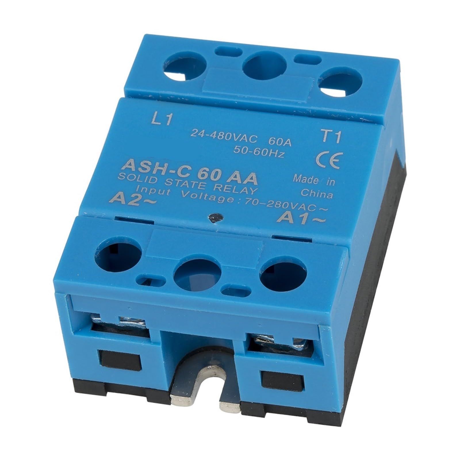 ICXLPMC 1pc ASH-C-60AA single phase AC to AC 60A 24-480VAC solid state relay 60AA SSR
