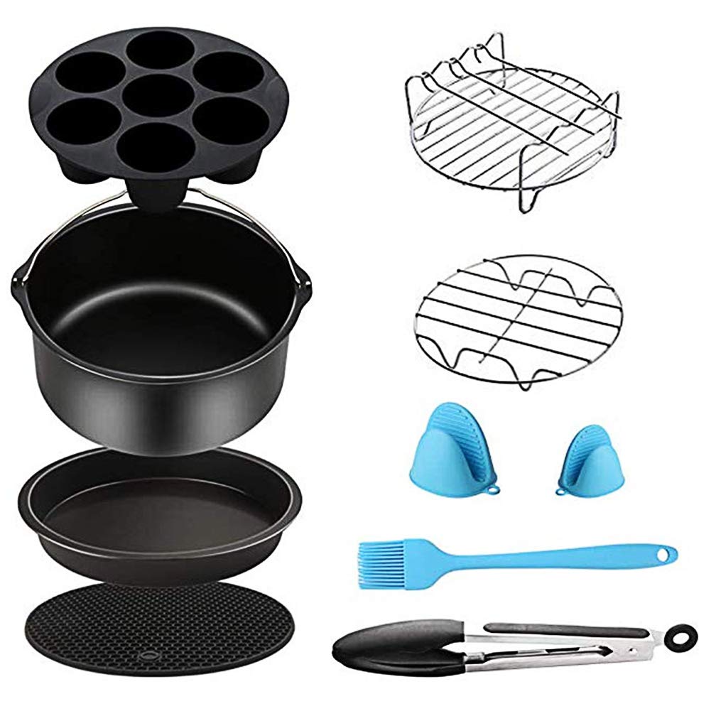Air Fryer Accessories,Set of 12 Fit all 2.5Qt - 6.8Qt Air Fryer Compatible for Philips Air Fryer, CO