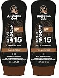Australian Gold Australian Gold Bronzer Locion Spf15 ml Unisex, Único, Negro, 237 Mililitro (Paquete de 2)