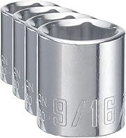 Vista 15 de Llave poco profunda CRAFTSMAN, SAE, accionamiento de 1/4 de pulgada, 1/2 de pulgada, 6 puntas (CMMT43499)