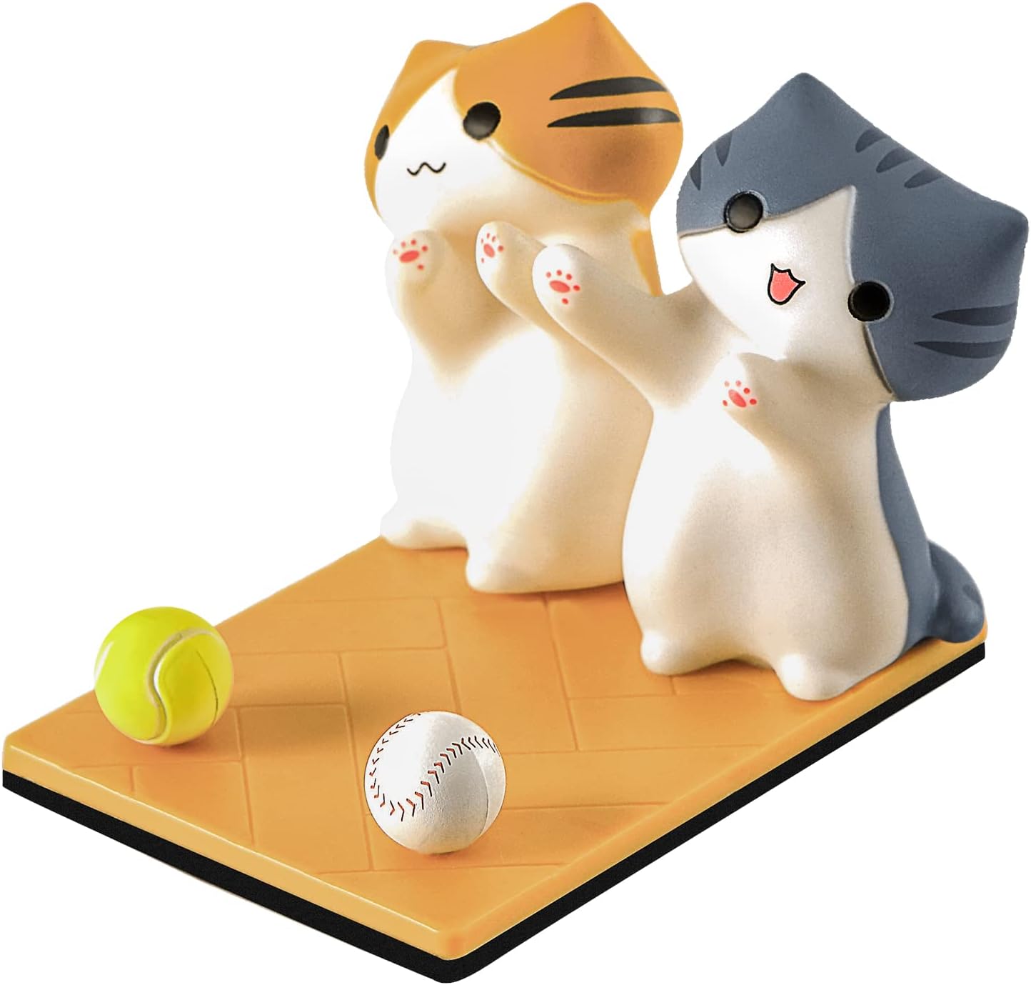 Cute Cat Smartphone Stand Phone Holder Cartoon Animal Japanese Anime (Pumpkin and Gabriel)