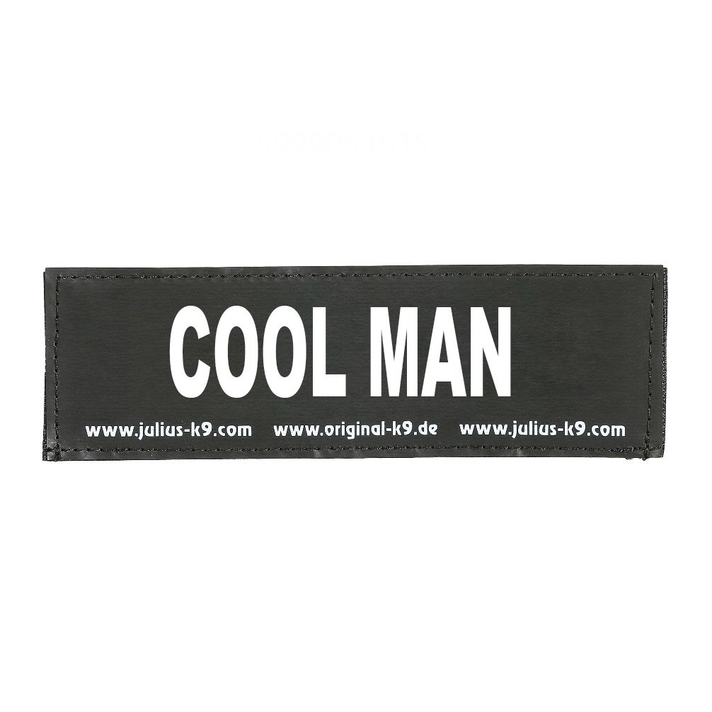 Julius-K9 Original Interchangeable Patch, Small, Black, Cool Man — image 1