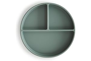 Silicone Mushie Bowls for Baby | Non-Slip Design (Cambridge Blue)