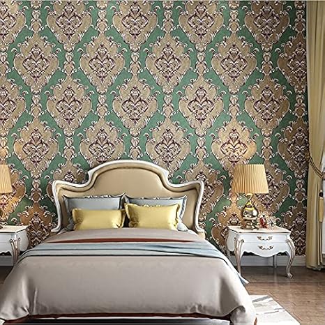 Amazon Co Jp 3d ウォールパネル ヨーロッパの幾何学的な高級ダマスク織3dエンボスされていない青い黒の黒い壁紙 寝室のリビングルームの 壁紙ロール家の装飾 Diy壁紙シール Color Green Dimensions 10mx53cm Diy 工具 ガーデン Amazon Co Jp 3d ウォールパネル ヨーロッパの幾何学的な高級ダマスク織3dエンボスされていない青い黒の黒い壁紙 寝室のリビングルームの 壁紙ロール家の装飾 Diy壁紙シール Color Green Dimensions 10mx53cm Diy 工具 ガーデン