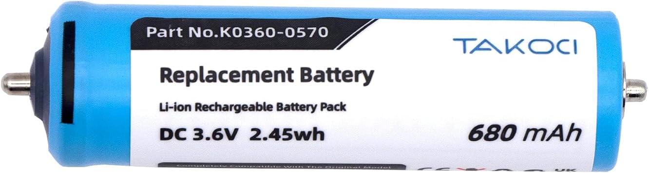 680mAh Replacement UR14500L UR14500Y Battery for Br-aun Series 7 S7 - 360 Flex,5764 shavers