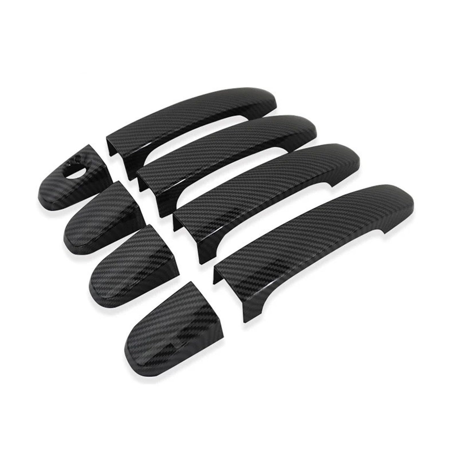 Pacsci New Carbon Car Outer Door Handle For Ranger Wildtrak T6 T7 T8 2012-2021 For Abs Door Handle Cover(New Carbon)