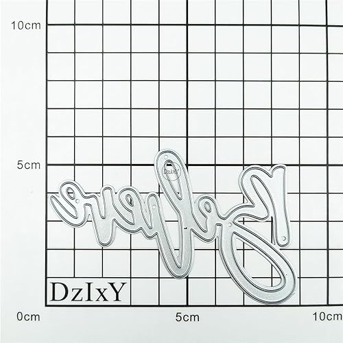 Vista 52 de DzIxY Happy Birthday Abrazos Palabras Troqueles de corte de metal para hacer tarjetas, kit de papel de relieve, troquelados, plantillas de máquina 14