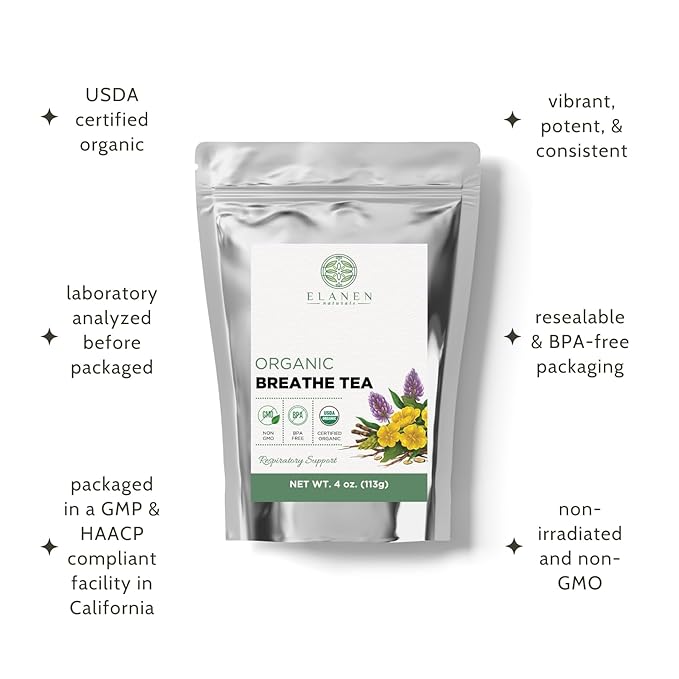 Té Orgánico para la Respiración 113g, Infusión de Hojas Sueltas miniatura 4