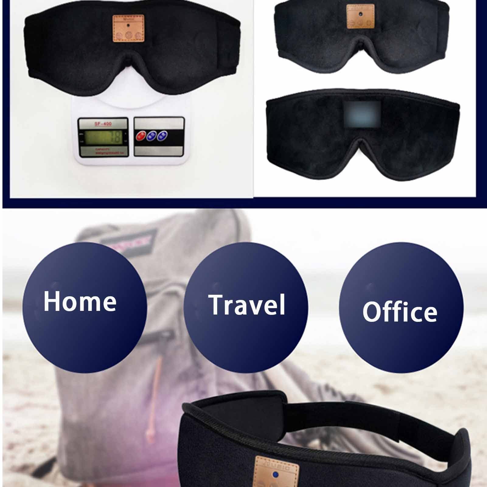 HEATED Auriculares para Dormir con Bluetooth 5.0, Diadema Deportiva con parlantes de Sonido estéreo HD, reproducción Prolongada para Tomar una Siesta en el Interior