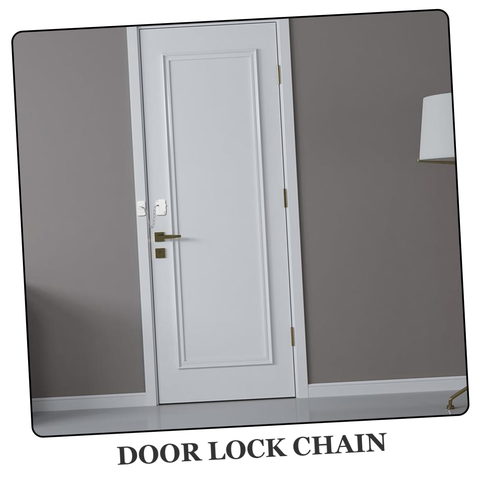Lurrose 5 Pezzi Serratura Di Sicurezza Della Finestra Catena Acciaio Inox Serratura Della Porta Di Sicurezza Catenelle Per Porta D'ingresso Catene Della Porta Acciaio Inossidabile Bianca