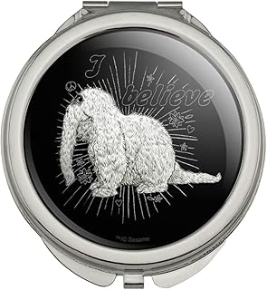 GRAPHICS & MORE Sesame Street Snuffleupagus I Believe Compact Travel Purse Handbag Makeup Mirror