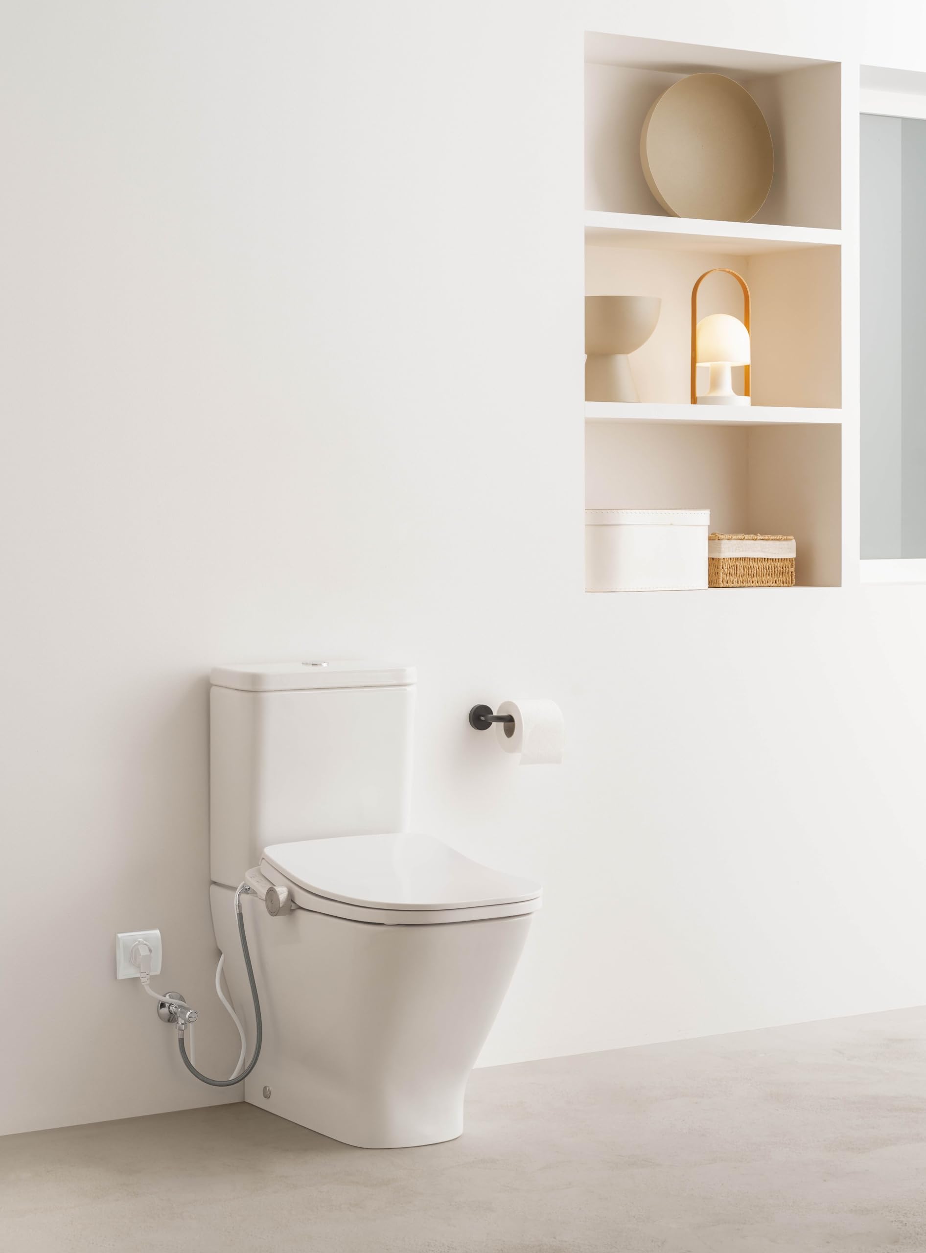 Roca A804057021 Multiclean® M4 SQUARE COMPACT con funzioni di lavaggio e asciugatura, colore: Bianco