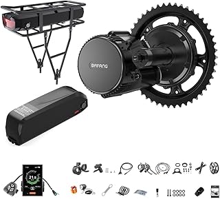 BAFANG Bicicletta Elettriche DIY Con Kit Motore Centrale da 250W 350W 500W 750W 1000W BBS02B BBS02B BBS-HD, 36V/48V/52V Dotato di Schermo LCD e Batteria