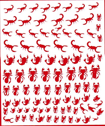 Scorpion Collection (Scorpion Press On Nail Stickers ~ Red)
