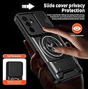 Glaxx Heavy Duty Ring Back Case Cover for Samsung Galaxy A37 - Kickstand, Camera Slider Protection with Magnetic Ring Rugged Bumper Hard Back Cover for Samsung Galaxy A37 gallery image