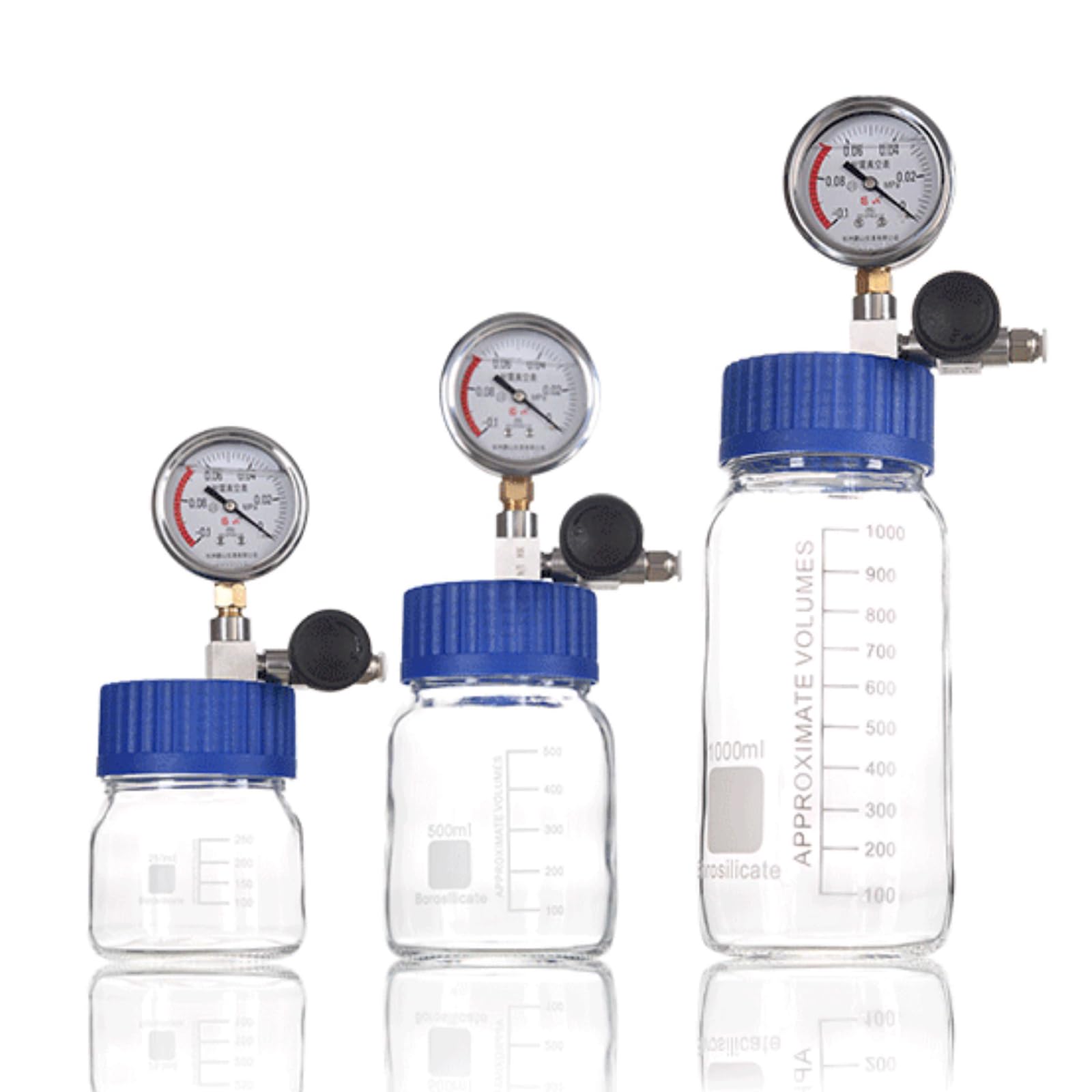 Cámara De Vacío De Vidrio, Kit De Cámara Desgasificadora De Laboratorio De 1000 Ml, con Vacuómetro De Acero Inoxidable, Eliminador De Burbujas De Resina
