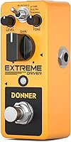 Vista 3 de Donner - Pedal de guitarra de distorsión, efecto de distorsión turbo analógico Extreme Driver, 3 modos, bypass real