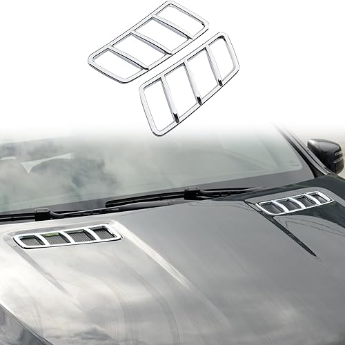 Miniatura 9 de Ajuste de la etiqueta engomada de la capilla del techo del motor del ABS Chrome para Mercedes Benz ML GL GLE GLS 2013-2017