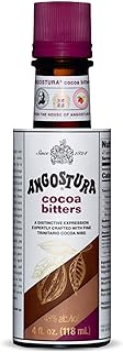 ANGOSTURA Cocoa Bitters, Cocktail Bitters for Professional and Home Mixologists, Kosher Certified, Sodium Free, 4 FL OZ